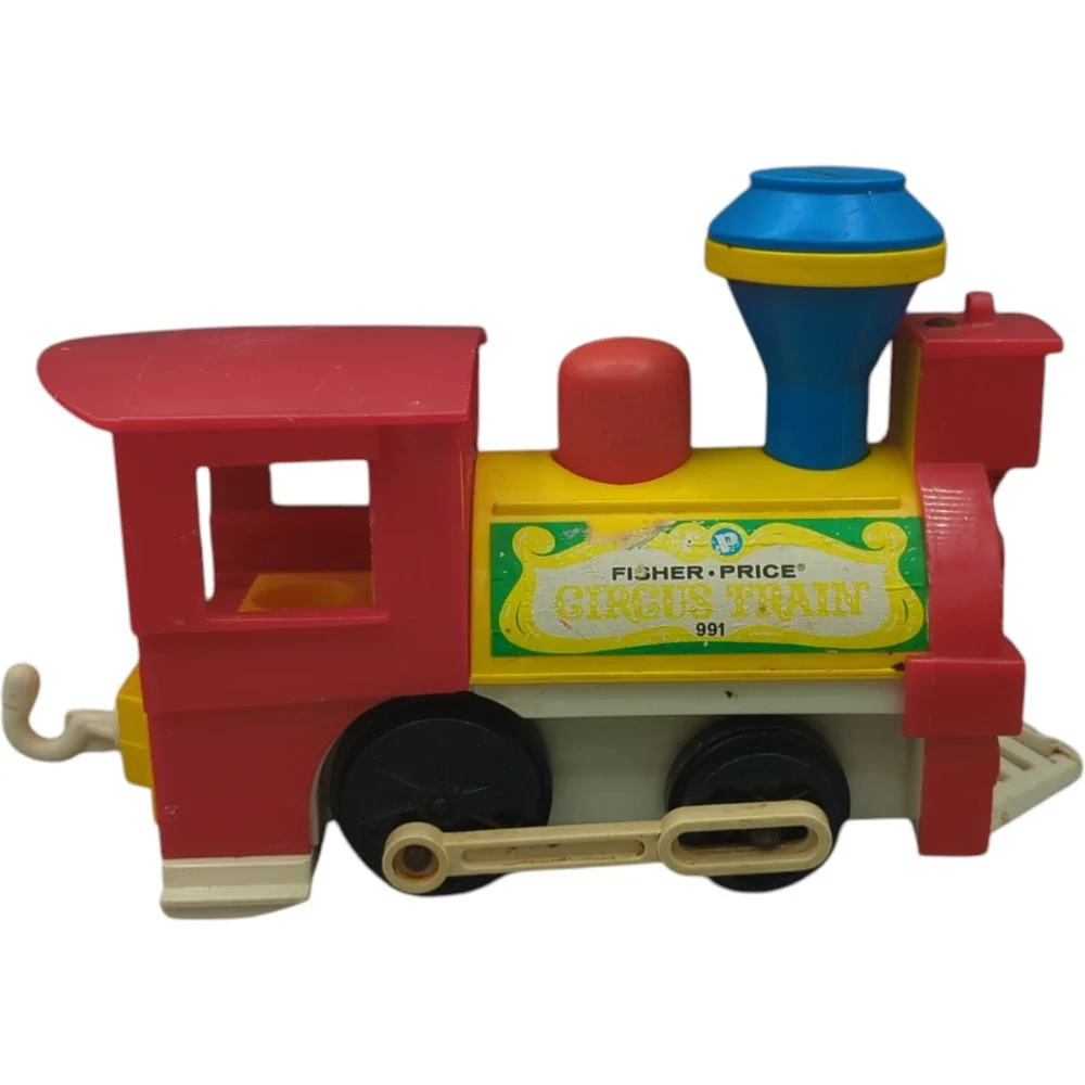 Vintage Fisher Price 1971 Circus Train 991 Little‎ People 3 Pieces